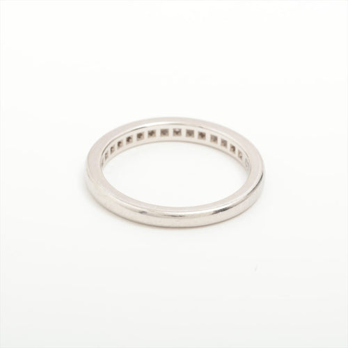 52 Tiffany & Co. - Bague demi-éternité en platine et diamants 58 Facettes Tiffany