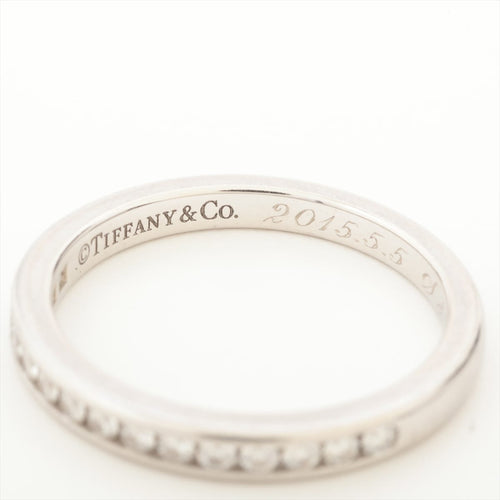 52 Tiffany & Co. - Bague demi-éternité en platine et diamants 58 Facettes Tiffany