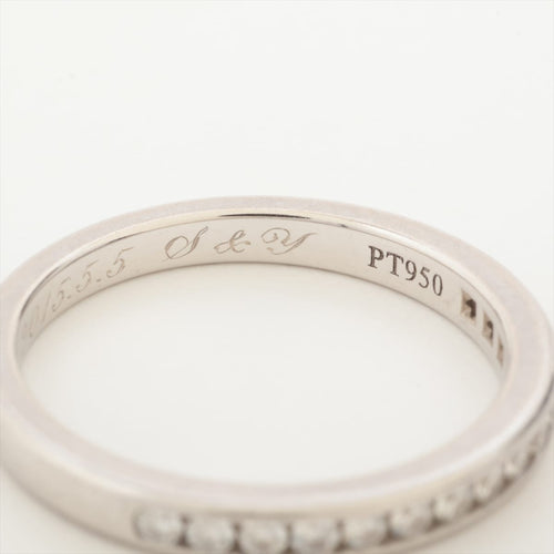 52 Tiffany & Co. - Bague demi-éternité en platine et diamants 58 Facettes Tiffany