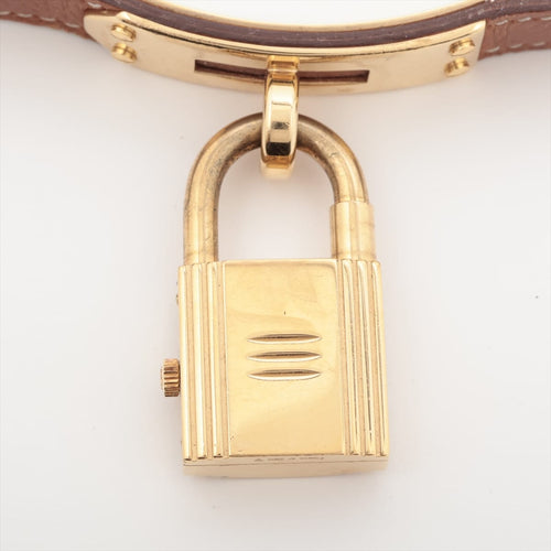 Hermès Kelly - Montre cadenas plaquée or jaune 58 Facettes Hermès Kelly
