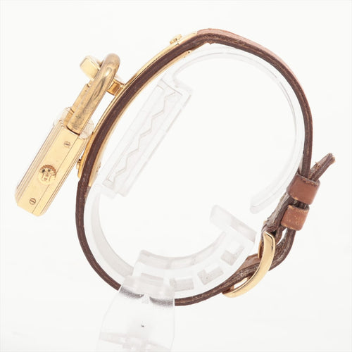 Hermès Kelly - Montre cadenas plaquée or jaune 58 Facettes Hermès Kelly