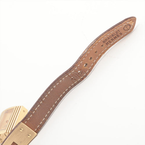 Hermès Kelly - Montre cadenas plaquée or jaune 58 Facettes Hermès Kelly