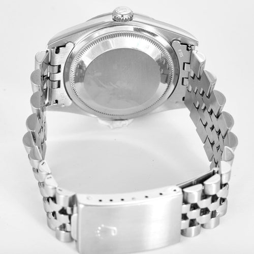 Rolex Datejust - Montre 16220 en acier cadran gris 58 Facettes A1218