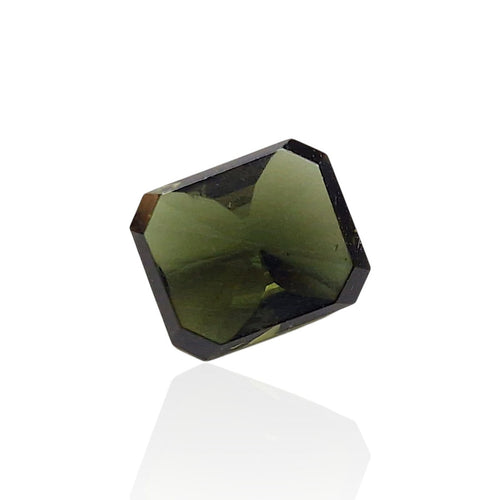 Tourmaline dravite - Pierre rectangle mixte 2,73 ct champagne 58 Facettes #26-142-TMDRRE