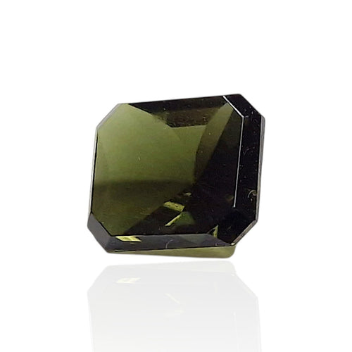 Tourmaline dravite - Pierre rectangle mixte 2,73 ct champagne 58 Facettes #26-142-TMDRRE