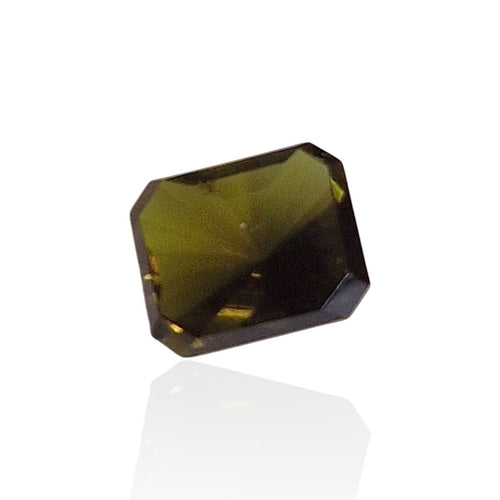 Tourmaline dravite - Pierre rectangle mixte 2,73 ct champagne 58 Facettes #26-142-TMDRRE