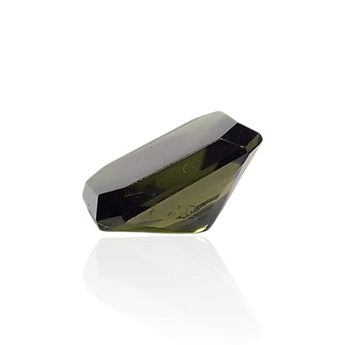 Tourmaline dravite - Pierre rectangle mixte 2,73 ct champagne 58 Facettes #26-142-TMDRRE