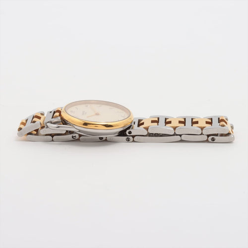 Hermès Arceau - Montre bicolore en acier et plaqué or jaune 58 Facettes Hermès Arceau