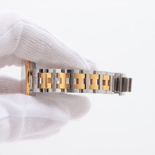 Hermès Arceau - Montre bicolore en acier et plaqué or jaune 58 Facettes Hermès Arceau