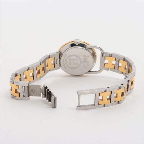 Hermès Arceau - Montre bicolore en acier et plaqué or jaune 58 Facettes Hermès Arceau