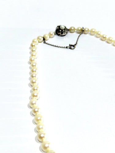 Collier de perles de culture et argent 58 Facettes 1809544