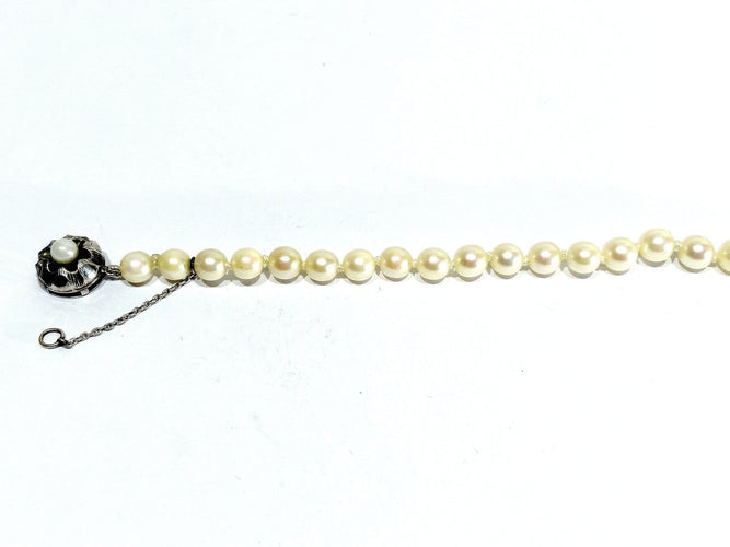 Collier de perles de culture et argent 58 Facettes 1809544