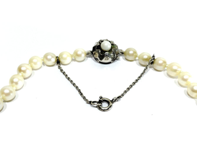 Collier de perles de culture et argent 58 Facettes 1809544