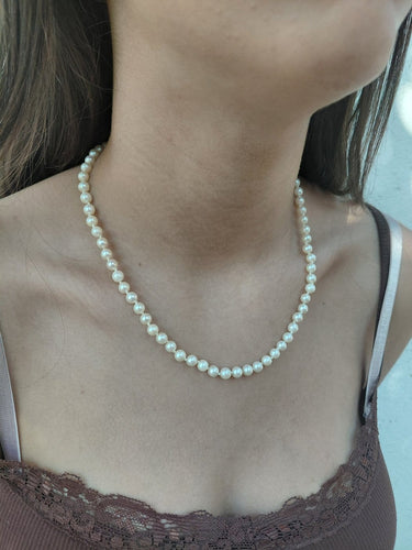 Collier de perles de culture et argent 58 Facettes 1809544