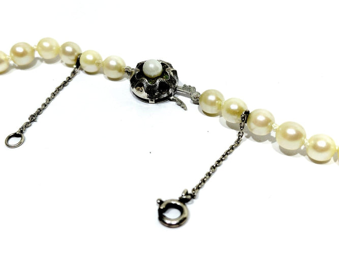 Collier de perles de culture et argent 58 Facettes 1809544