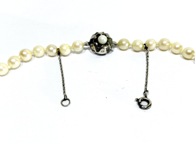 Collier de perles de culture et argent 58 Facettes 1809544