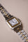Cartier Santos Carrée Godron - Montre en acier et or jaune 58 Facettes MONTRE-016
