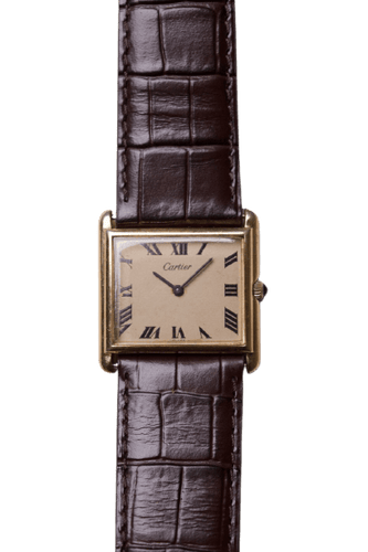 Cartier Tank Must - Montre grand modèle en vermeil 58 Facettes MONTRE-017