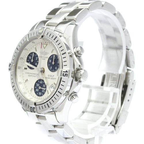 Montre Breitling Colt - Montre chronographe quartz en acier inoxydable 58 Facettes ona85a97pt