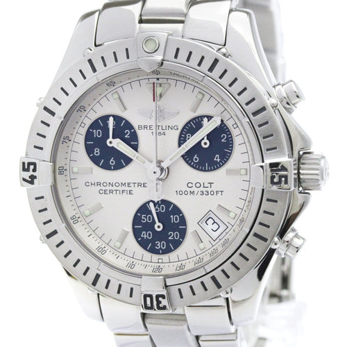 Montre Breitling Colt - Montre chronographe quartz en acier inoxydable 58 Facettes ona85a97pt