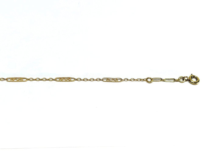 Collier drapé en or champagne et perles 58 Facettes 1809856