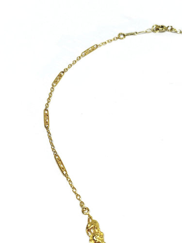 Collier drapé en or champagne et perles 58 Facettes 1809856