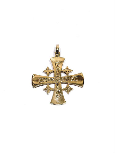 Pendentif Croix de Jérusalem - Pendentif en or rose 18 carats 58 Facettes 1809874