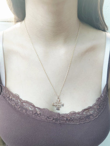 Croix de Jérusalem - Pendentif en or rose 18 carats 58 Facettes 1809874