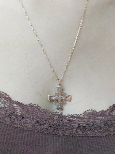 Pendentif Croix de Jérusalem - Pendentif en or rose 18 carats 58 Facettes 1809874