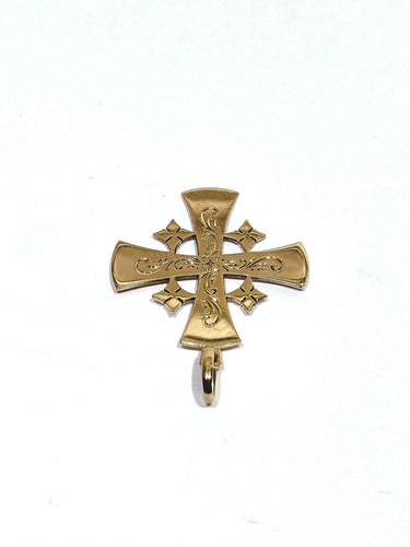 Pendentif Croix de Jérusalem - Pendentif en or rose 18 carats 58 Facettes 1809874