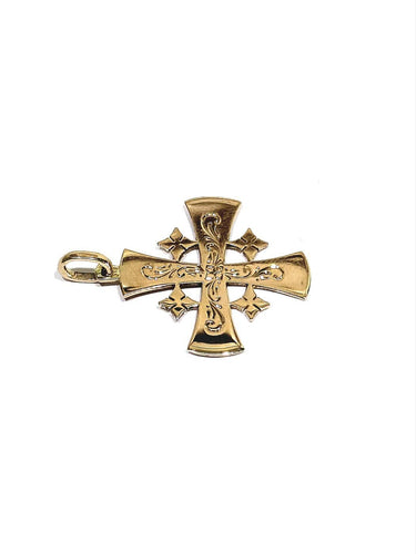Pendentif Croix de Jérusalem - Pendentif en or rose 18 carats 58 Facettes 1809874