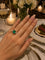 Bague 56 Bague en or jaune avec émeraude colombienne et diamants 58 Facettes 50499