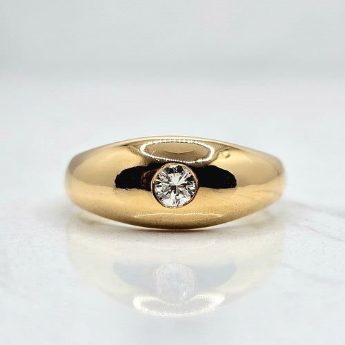 55.5 Bague jonc anglais en or jaune et diamant 58 Facettes 754