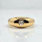 55.5 Bague jonc anglais en or jaune et diamant 58 Facettes 754