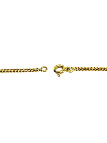 Chaîne gourmette en or jaune 18 carats 58 Facettes 1810206