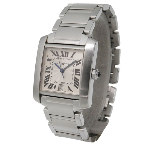 Cartier Tank Française - Montre automatique en acier 58 Facettes qx7b5fo8vh