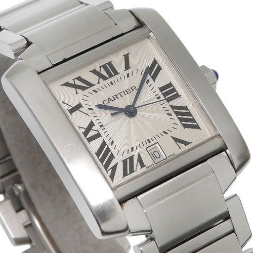 Cartier Tank Française - Montre automatique en acier 58 Facettes qx7b5fo8vh
