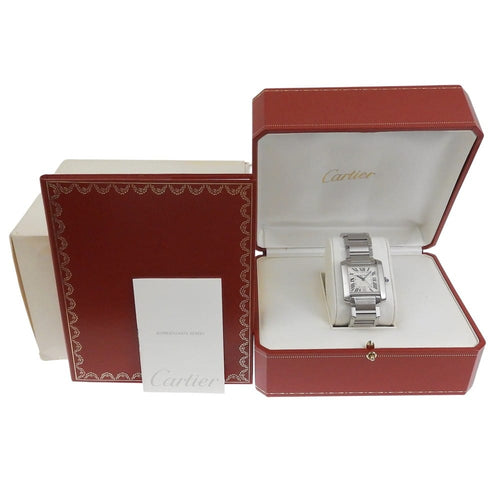 Cartier Tank Française - Montre automatique en acier 58 Facettes qx7b5fo8vh