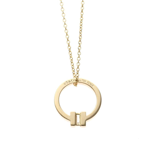 Tiffany & Co. T Circle - Pendentif en or rose et diamant 58 Facettes tlnadeqnyz