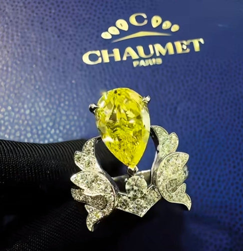 53 Chaumet Joséphine - Bague avec diamant jaune 3,06 ct 58 Facettes jnci148