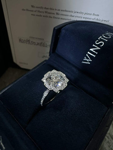 48 Harry Winston Belle - Bague diamant 2,01 ct 58 Facettes jnci150