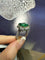 Bague 50 Bague en émeraude de Zambie, diamants et grenats tsavorites 58 Facettes jnci157
