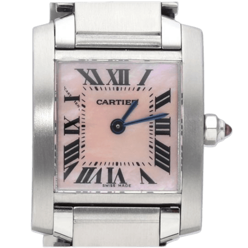 Montre Cartier Tank Française - Montre en acier 58 Facettes MT45681