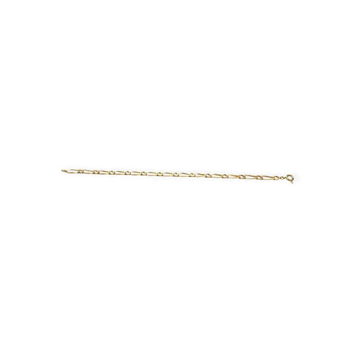 Bracelet maille Figaro en or jaune 18K 58 Facettes 330101473