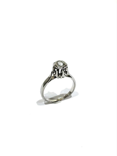 49 Bague solitaire en or blanc et diamant 58 Facettes 1810607