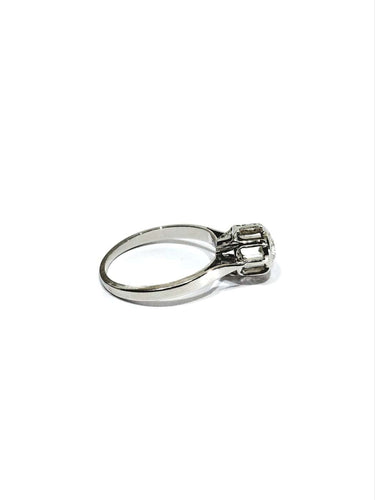 49 Bague solitaire en or blanc et diamant 58 Facettes 1810607