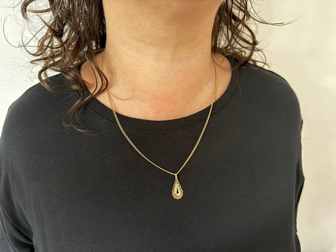 Art nouveau - Pendentif en or jaune 58 Facettes 1810614