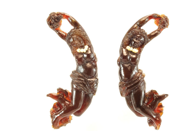 Boucles d'oreilles anciennes en écaille, or et perles 58 Facettes 7734