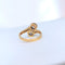 Bague 54 Bague toi et moi vintage en or 18K deux tons et diamants 58 Facettes 1795