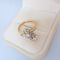 54 Bague toi et moi vintage en or 18K deux tons et diamants 58 Facettes 1795